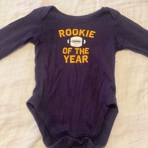 Rookie of the year baby onesie